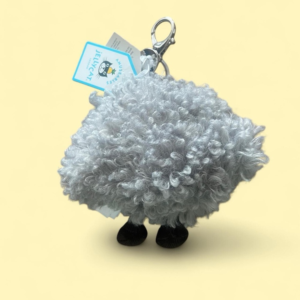 NWT Jellycat Storm Cloud Bag Charm - Picture 2 of 4